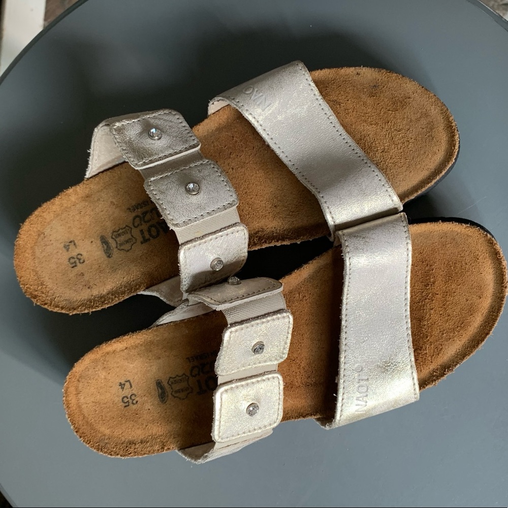 Naot Girls Sandals double strap with jewel accents